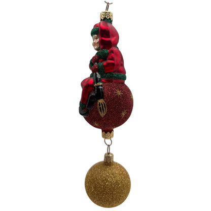 Patricia Breen Jingles The Elf Red Suit Ball Stars Christmas Ornament 9900HCB