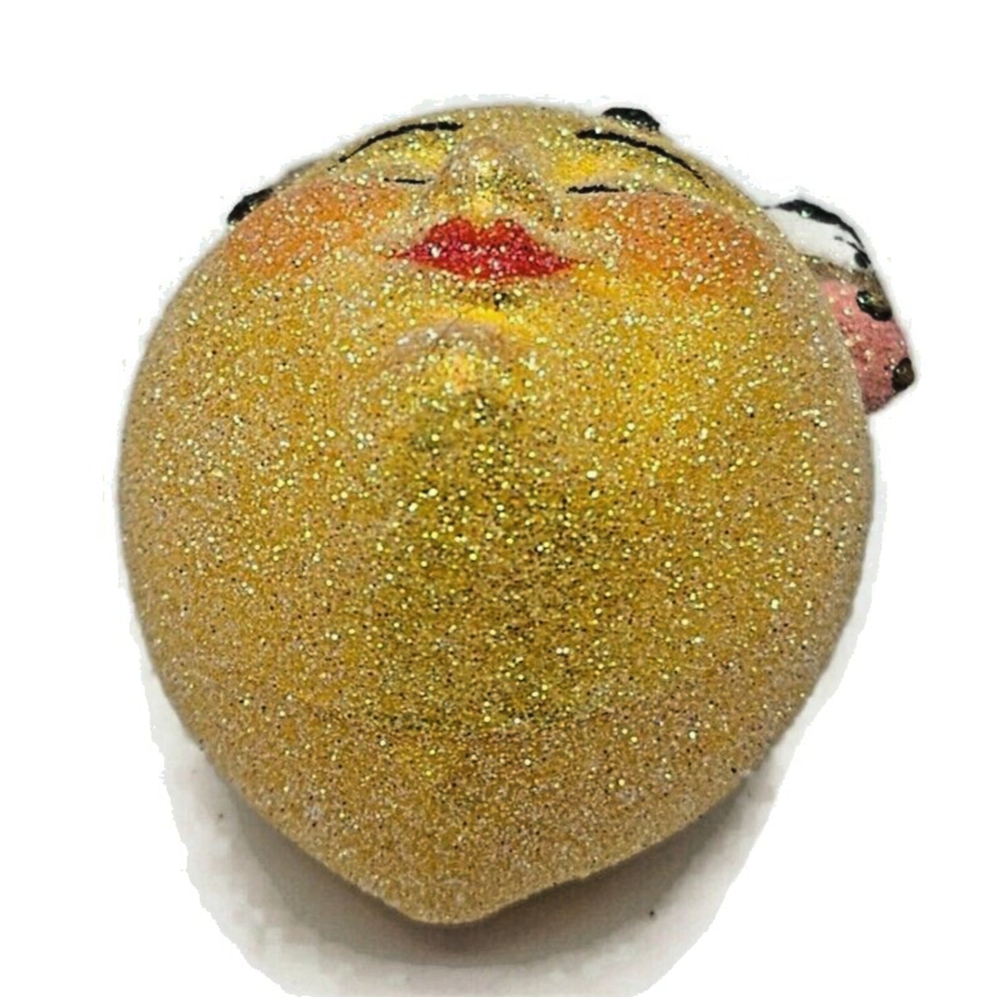 Patricia Breen Miniature The Cow Jumped Over The Moon Yellow Christmas Ornament