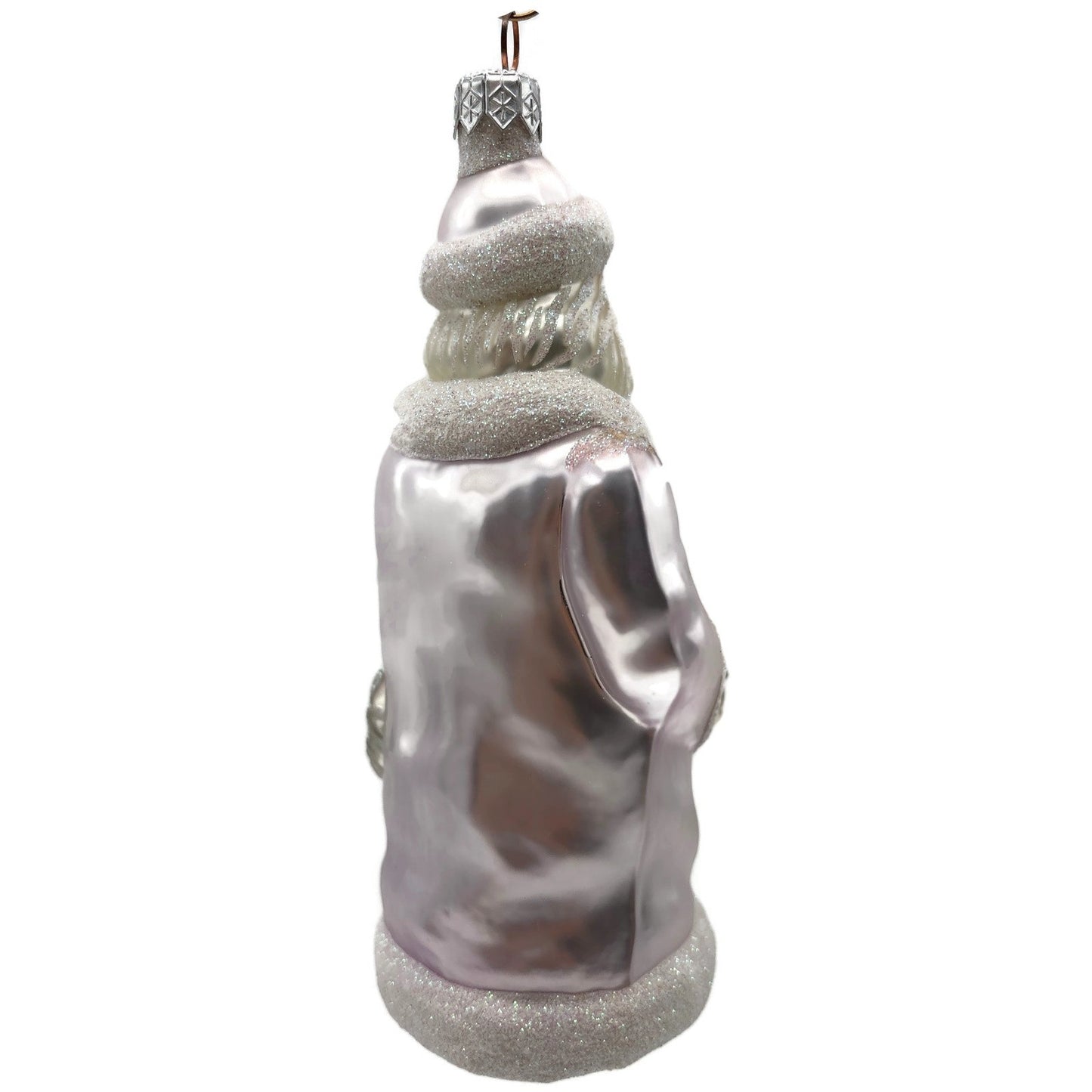 Patricia Breen Just What I Wanted Santa Dog Lavender Christmas Tree Ornament