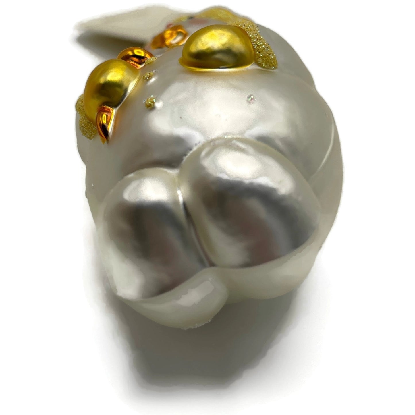 Patricia Breen Snowbaby Yellow Snowflakes Snowman White Christmas Tree Ornament