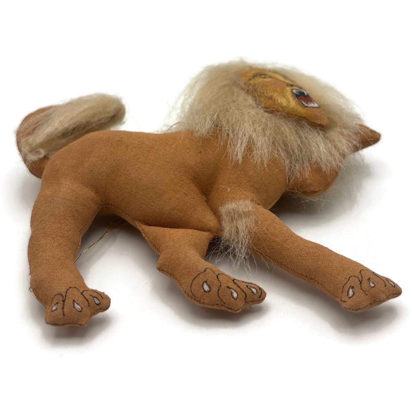 Gladys Boalt Circus Tamers Lion Animal Handmade Fabric Christmas Ornament Signed