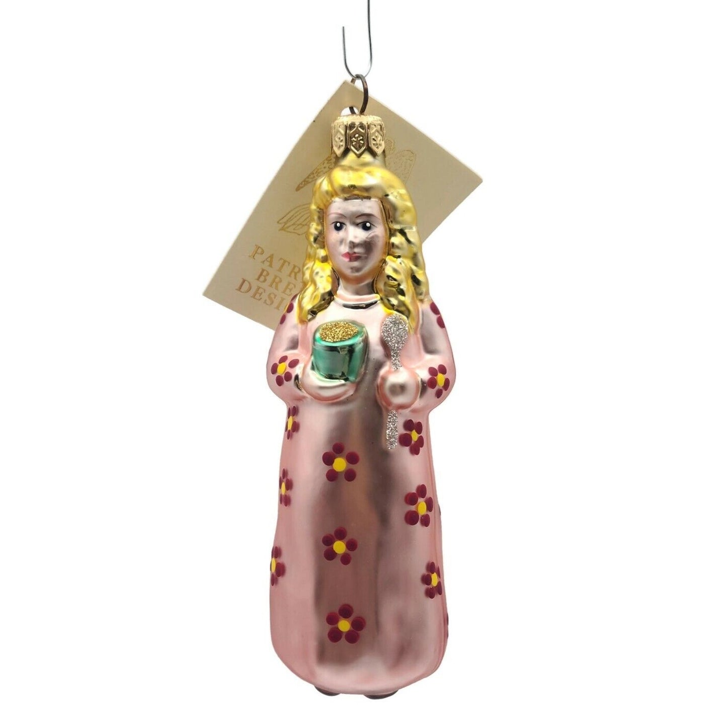Patricia Breen Goldilocks Porridge Red Roses Christmas Holiday Tree Ornament