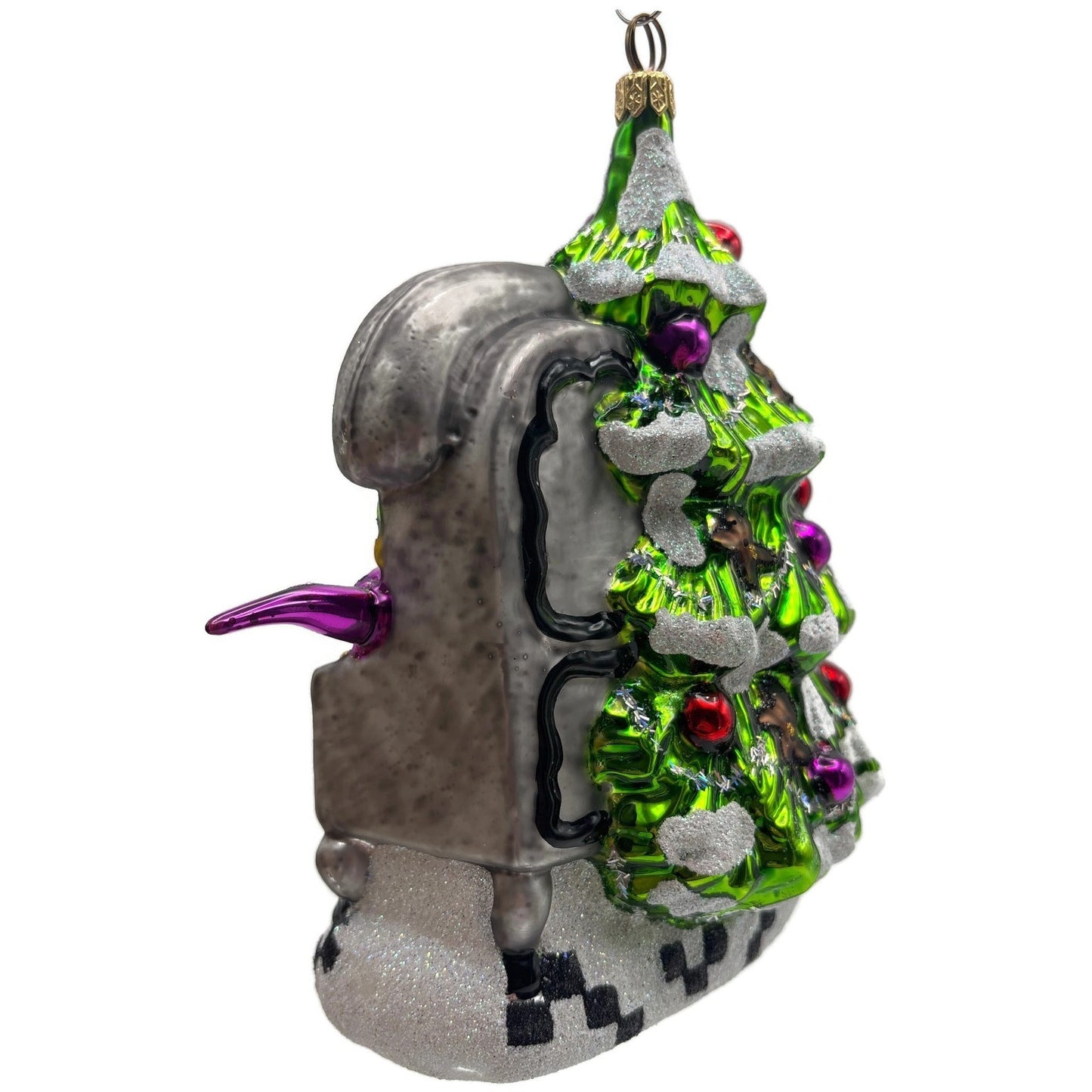 Larry Fraga Hot Cookies Mrs. Claus Glittered Kitchen Christmas Tree Ornament