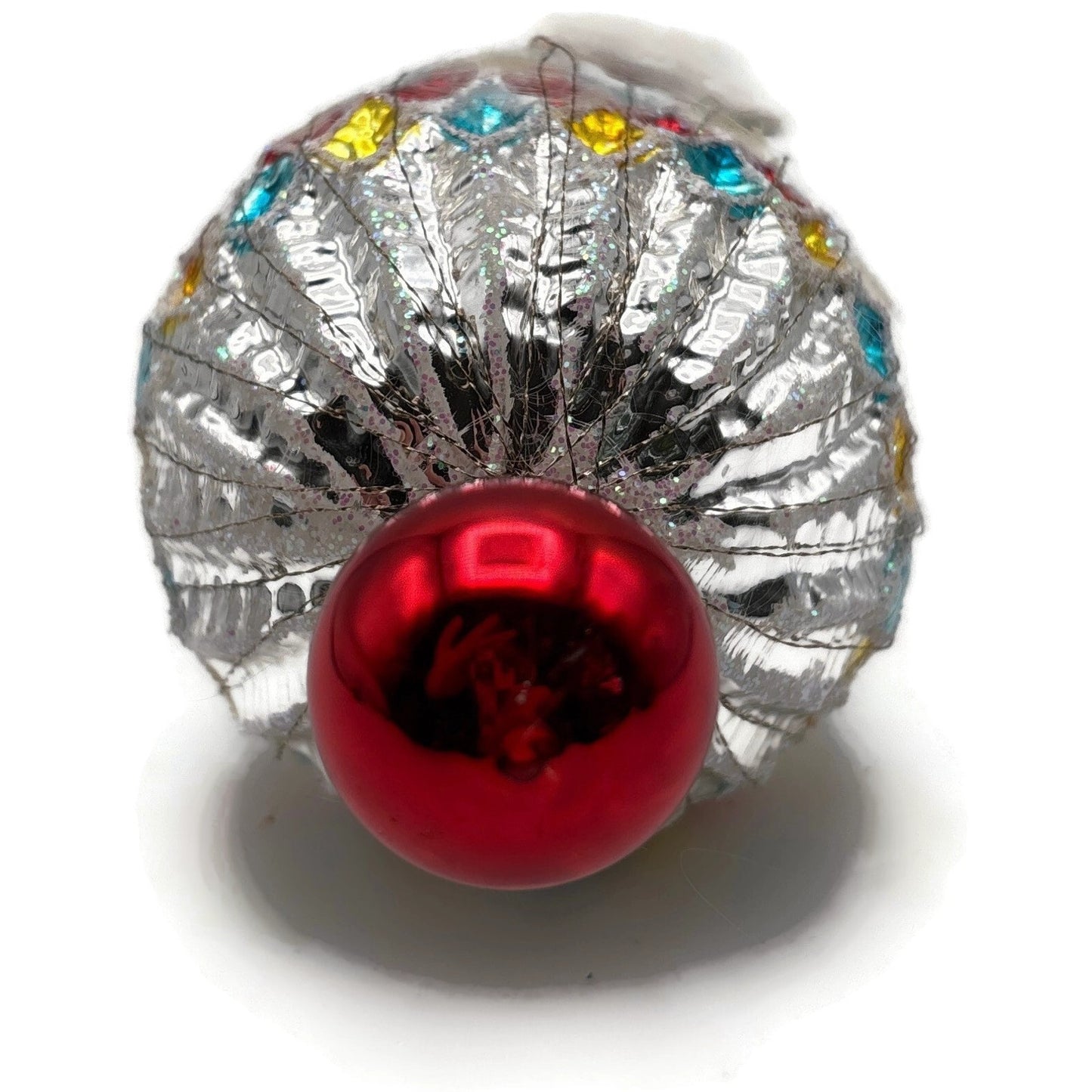 Heartfully Yours Christopher Radko Redbriar Santa Wirewrap Christmas Ornament