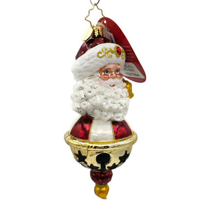 Christopher Radko Jingle All the Way Santa Claus Star Christmas Ornament 1021004