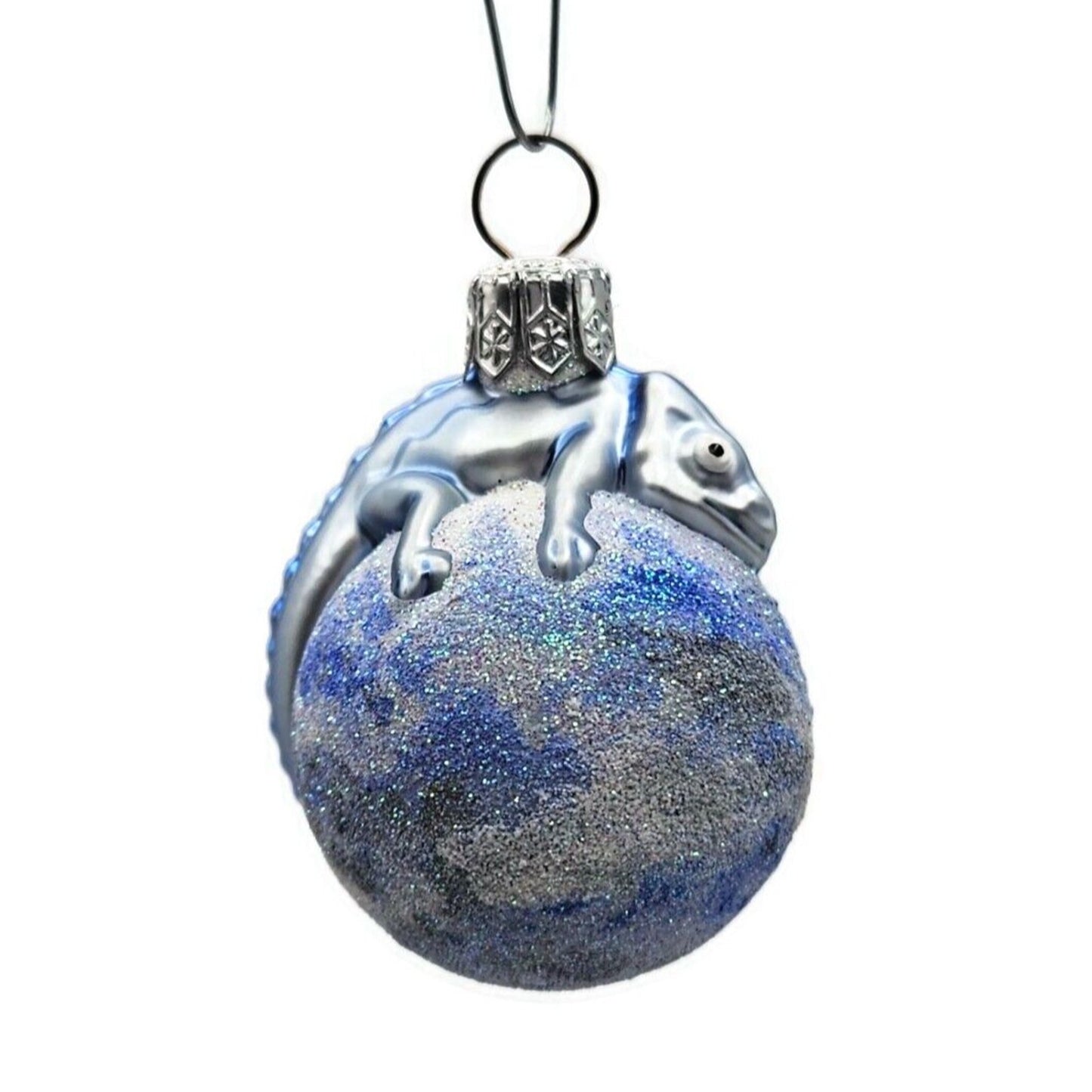 Patricia Breen Miniature Chameleon Surprise Clouds Christmas Tree Ornament