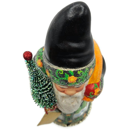 Ino Schaller Russian Fable Orange Black Paper Mache Candy Container CATZ Limited