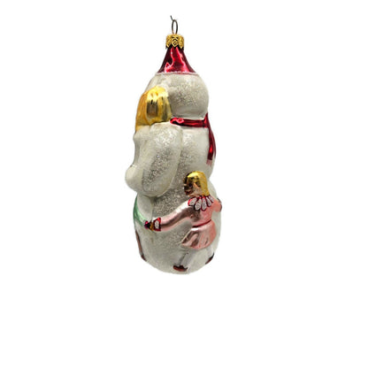 Christopher Radko Snow Dancing Blown Glass Christmas Holiday Tree Ornament 1994