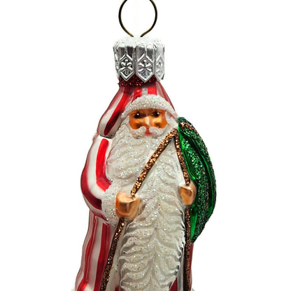 Patricia Breen Cerise Santa Claus Striped Cherry Fruit Christmas Tree Ornament