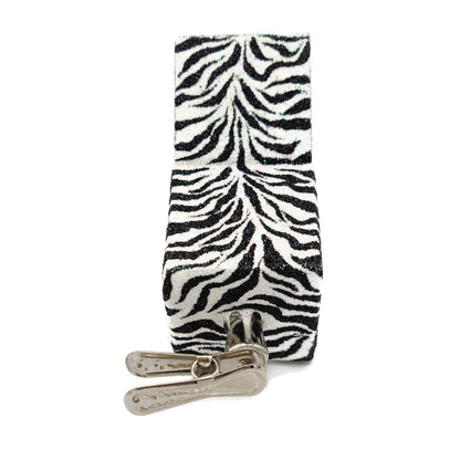 Patricia Breen Jolly Surprise Santa Head Zebra Animal Print Christmas Ornament