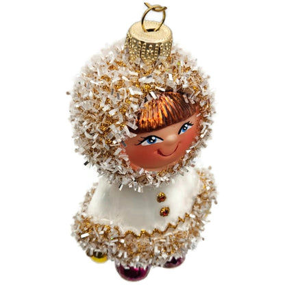 The Ornament King It's a Small World Eskimo Girl Glass Christmas Ornament Radko