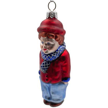 Patricia Breen Henry The Victorian Boy Auburn Hair Red Christmas Tree Ornament