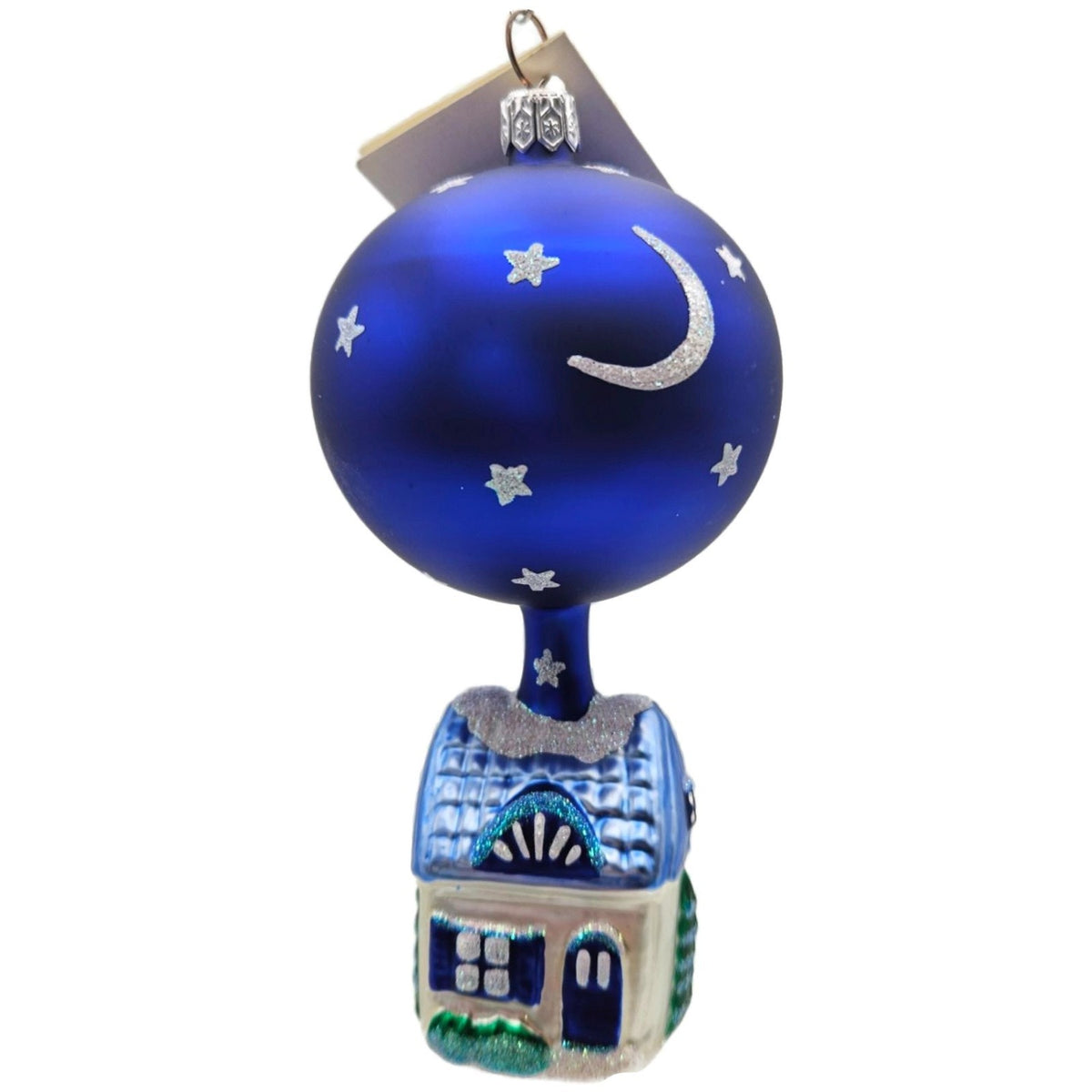 Patricia Breen Night House Larger House Blue Moon Christmas Ornament Signed 9519
