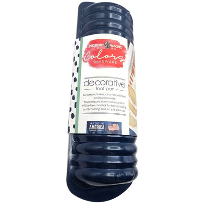 Loaf Pan Ribbed Bakeware Non Stick 4 Cup Nordic Ware Decorative Holiday Dessert