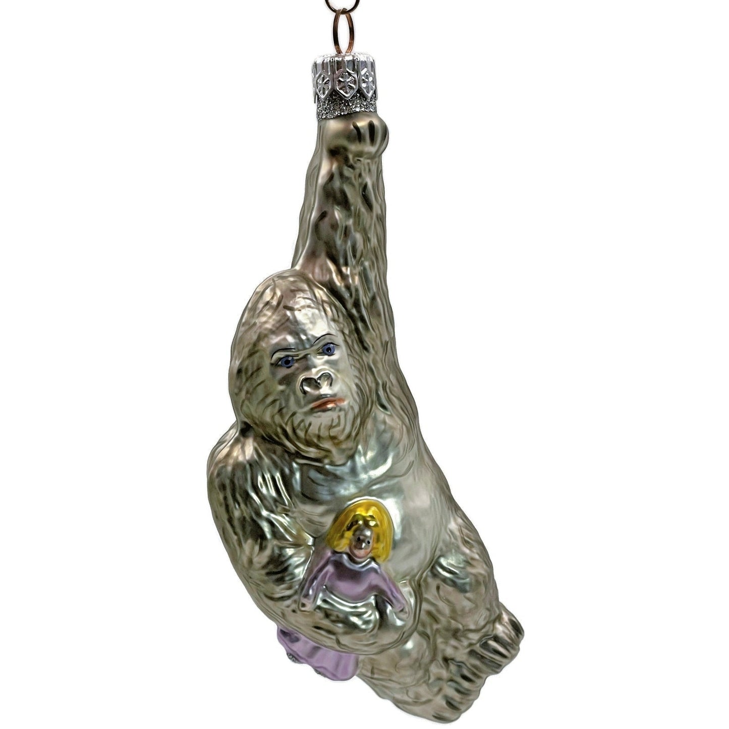 Patricia Breen Manhattan Ape Pearl Purple Plane King Kong Christmas Ornament