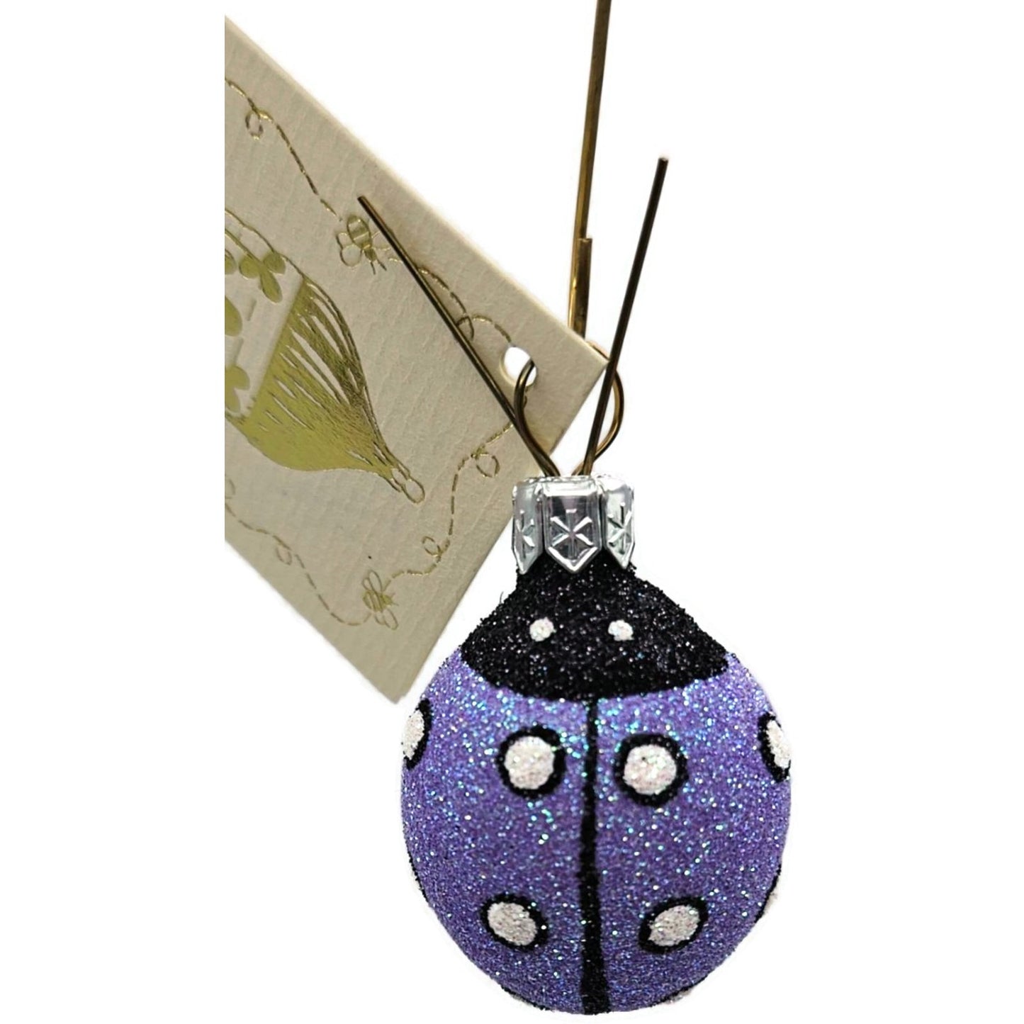 Patricia Breen Ladybug Ladybug Lavender Closed Wing Spring Christmas Ornament