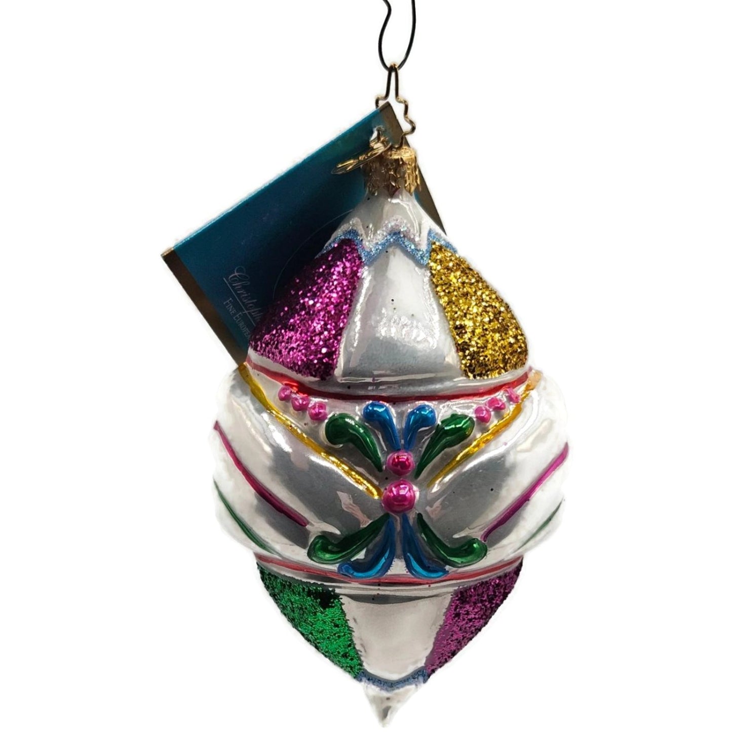 Fantasia Ice Delites Christopher Radko 3 Pcs Set Christmas Ornaments with Box