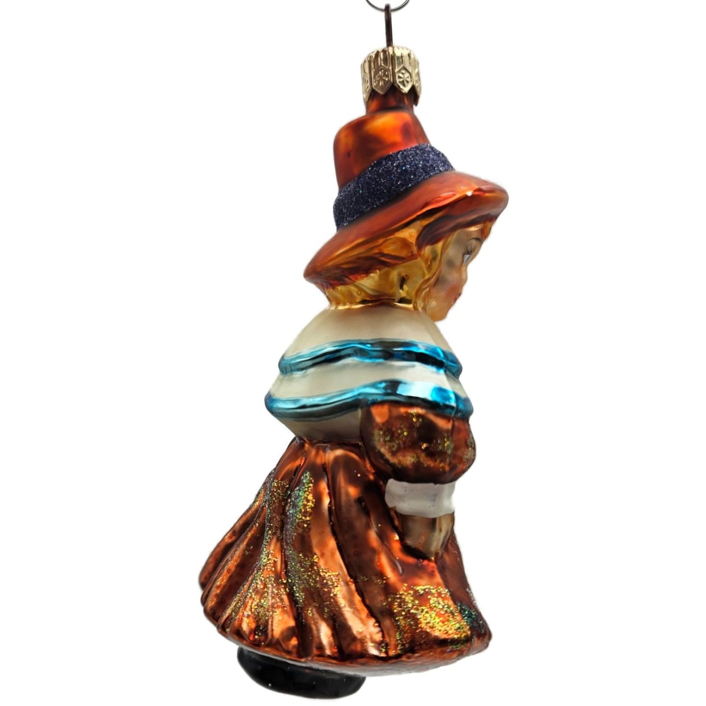 Christopher Radko Priscilla Pilgrims Halloween Christmas Tree Ornament 990950