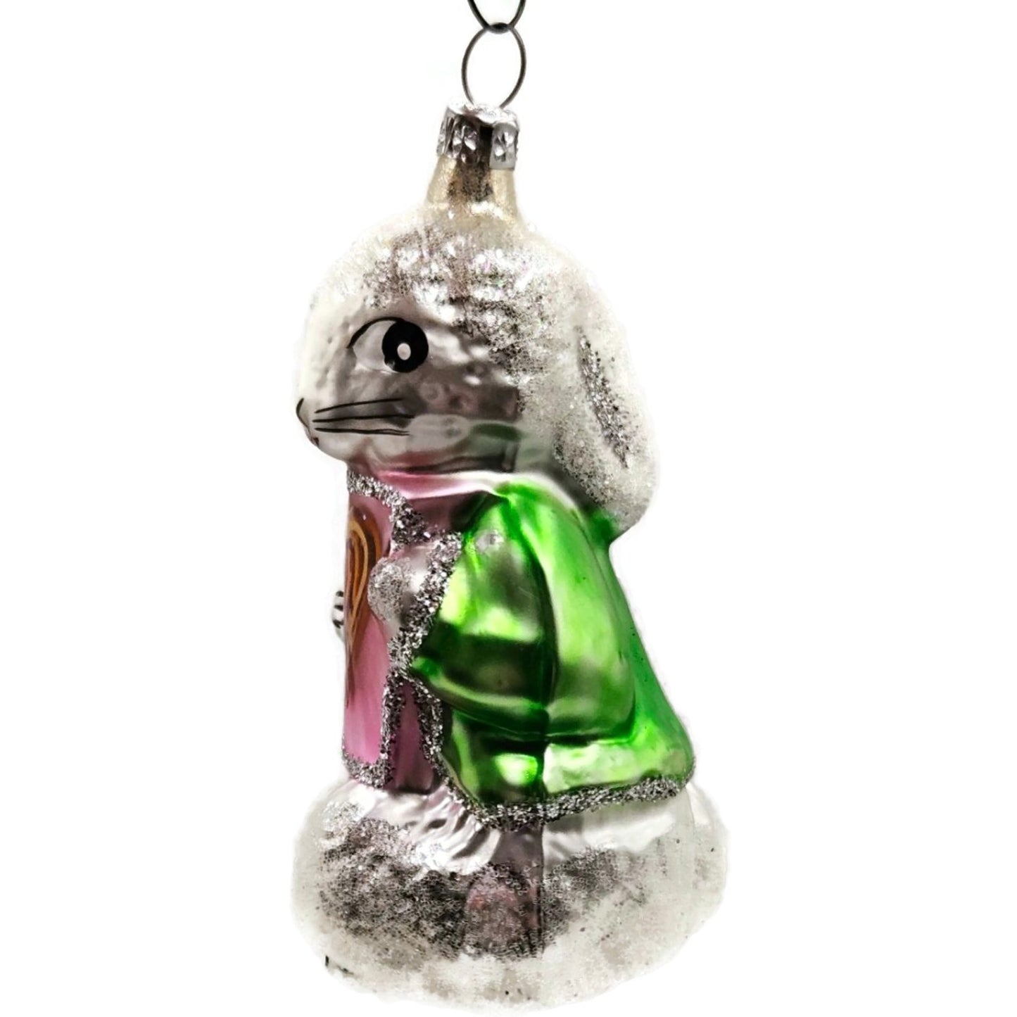 Christopher Radko A Shy Rabbits Heart AIDS Awareness Christmas Tree Ornament