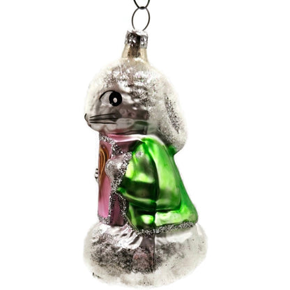 Christopher Radko A Shy Rabbits Heart AIDS Awareness Christmas Tree Ornament