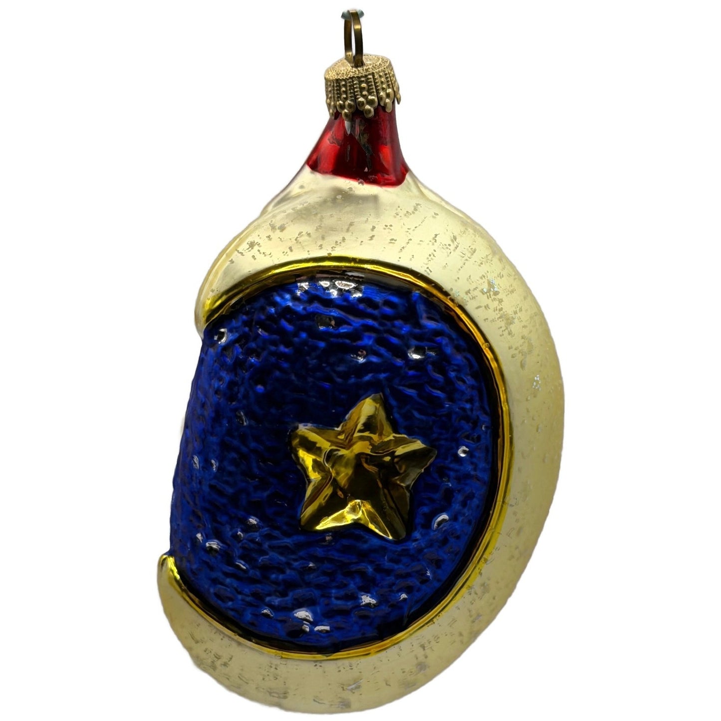 Christopher Radko Mooning Over You Clown Moon Glass Christmas Ornament 94-106-0