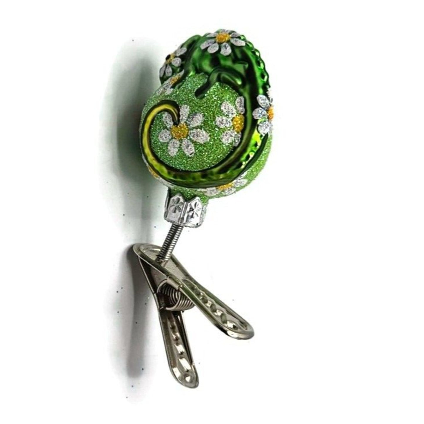 Patricia Breen Ultra Miniature Chameleon Daisy Clip On Spring Christmas Ornament