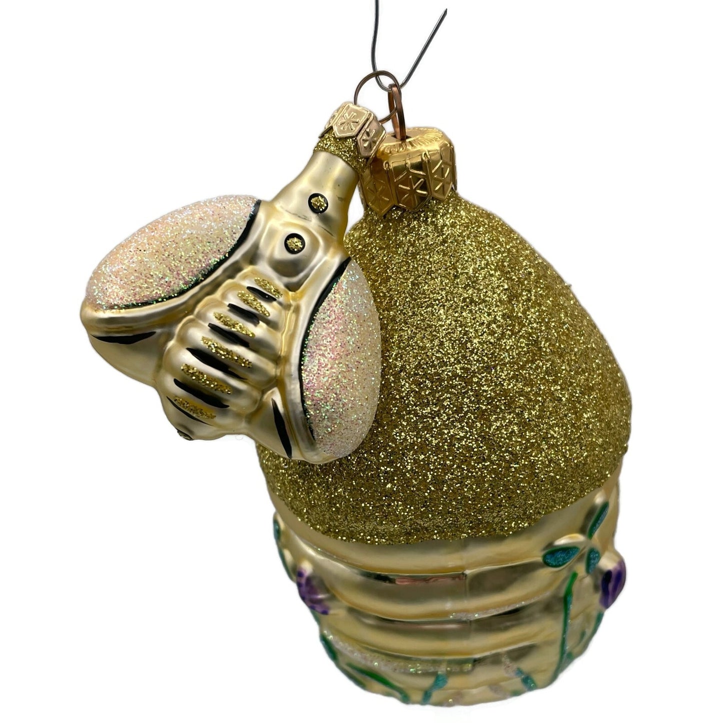 Patricia Breen Clover Beeskep and Bee Glittered Wings Spring Christmas Ornament