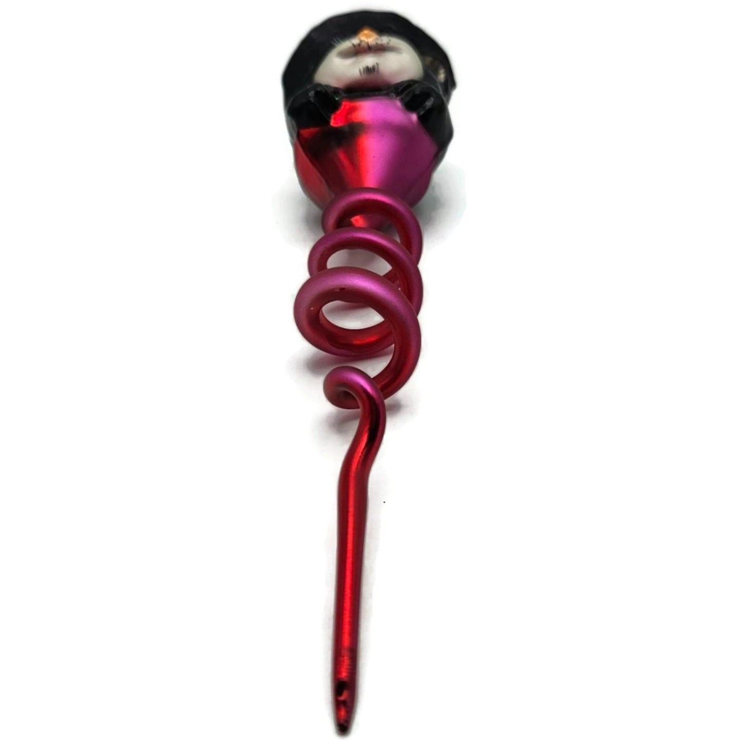 Christopher Radko Spiral Swirl Cat Hat Halloween Christmas Ornament 99-070-0