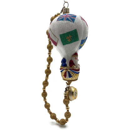 Patricia Breen Citizen of the World Hot Air Balloon Christmas Tree Ornament NM