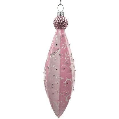 Patricia Breen Vesica Piscus Chinoiserie Pink White Christmas Tree Ornament CATZ