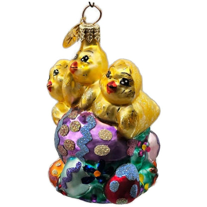 Christopher Radko Petite Peep Trio Gem Easter Christmas Tree Ornament 0106040