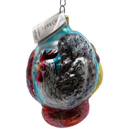 Christopher Radko Three French Hens 12 Days Of Christmas Tree Ornament