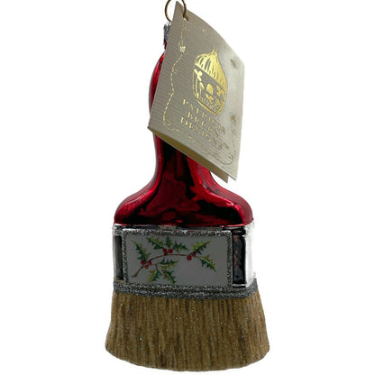 Patricia Breen Ornament PB Paint Brush Holly Art Red Christmas Holiday Tree Deco