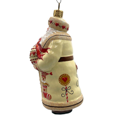 Patricia Breen Splendid Santa Gingerbread Hearts Christmas Holiday Tree Ornament