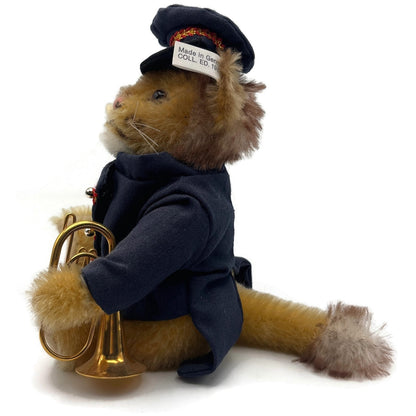 Steiff Golden Age Circus Lion Bandsman Trumpet Teddy Bear Limited Edition Box