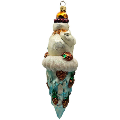 Christopher Radko Carlton Cicle Snowman Christmas Tree Ornament 99-714-0