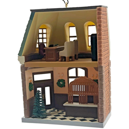 Hallmark Ornament Corner Bank Nostalgic Houses Shops Christmas Tree Keepsake