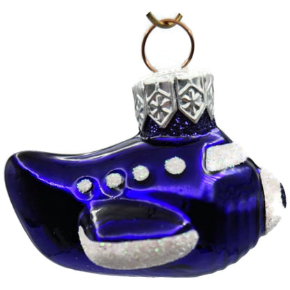 Patricia Breen Miniature Spruce Goose Purple White Plane Christmas Ornament CATZ