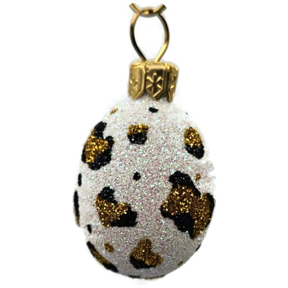 Patricia Breen Miniature Egg Leopard Animal Print Easter Spring Ornament 2834