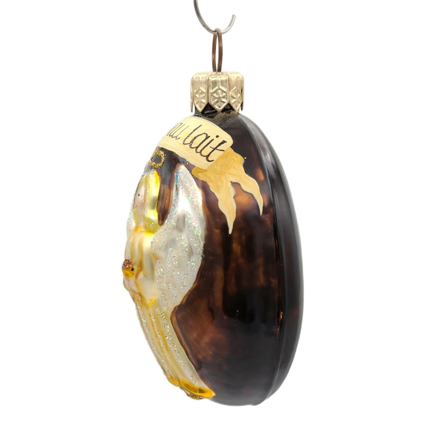 Patricia Breen Coffee Bean Angel Brown Cafe au Lait Christmas Tree Ornament