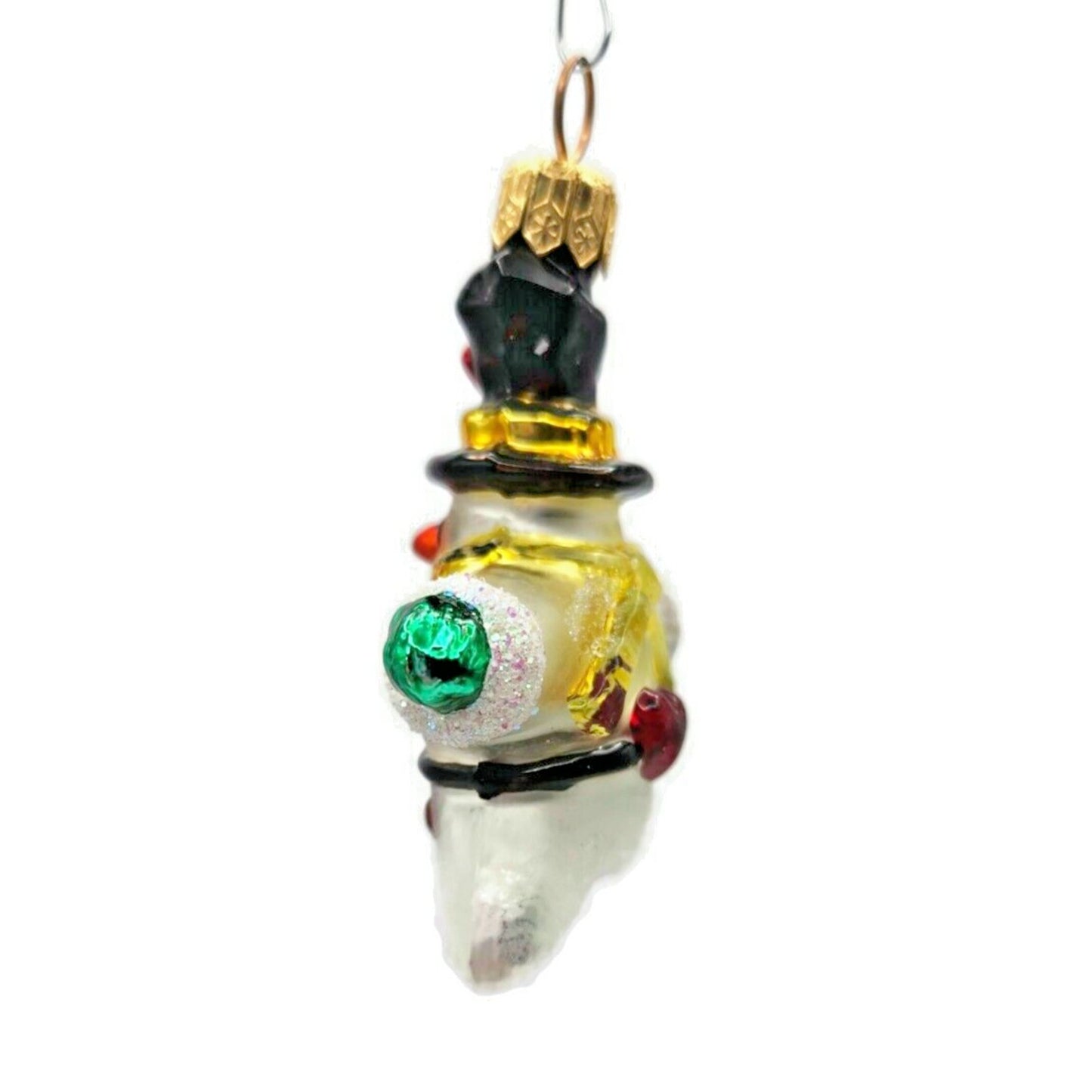 Christopher Radko Hearts for You Gem Snowman w/ Hat Christmas Ornament 99-955-0