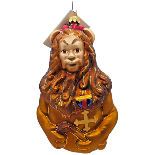 Christopher Radko The Cowardly Lion Wizard Of OZ Christmas Ornament 98-WB-09