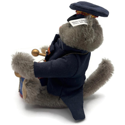 Steiff Golden Age Of The Circus Cat Bandsman Drummer 0122/19 Plush Stuffed Toy