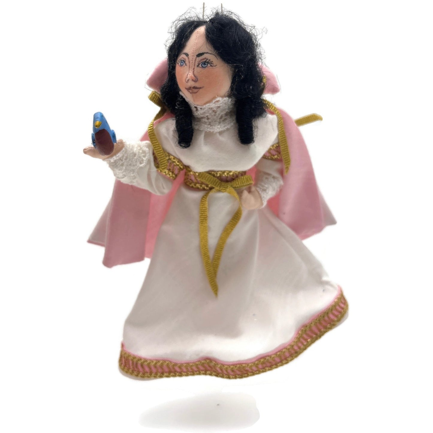 Gladys Boalt Snow White Seven Dwarfs Fabric Handmade Christmas Ornament Signed