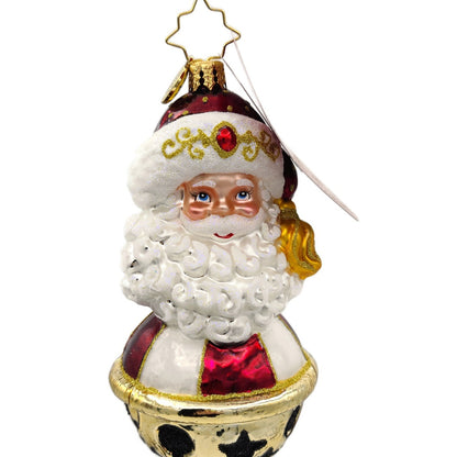 Christopher Radko Jingle All the Way Santa Claus Star Christmas Ornament 1021004