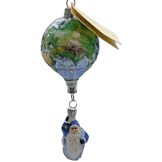 Patricia Breen Ornament As Above So Below Santa Balloon Globe Earth Christmas