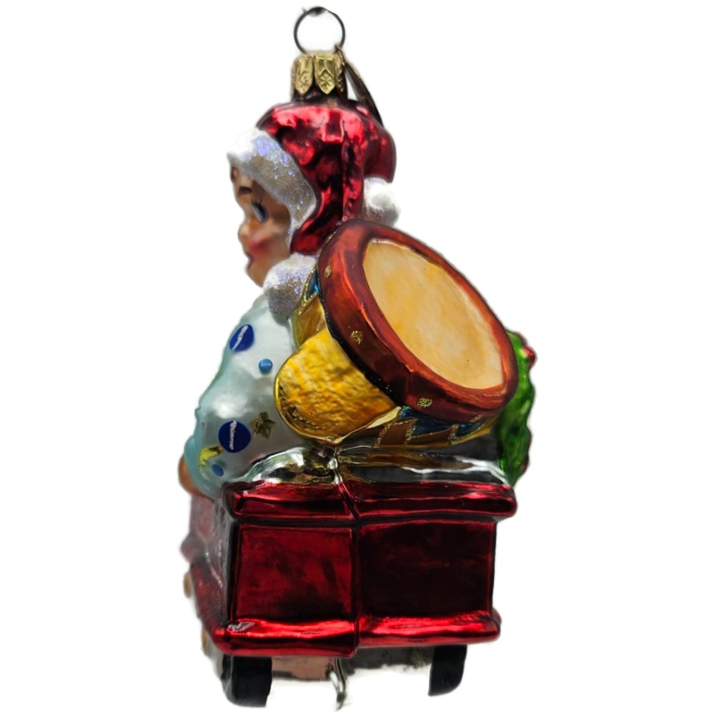 Christopher Radko Red Wagon Rider Gifts Boy Christmas Tree Ornament 00-155-0