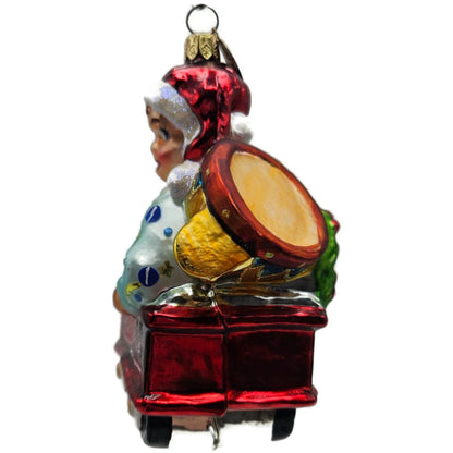 Christopher Radko Red Wagon Rider Gifts Boy Christmas Tree Ornament 00-155-0