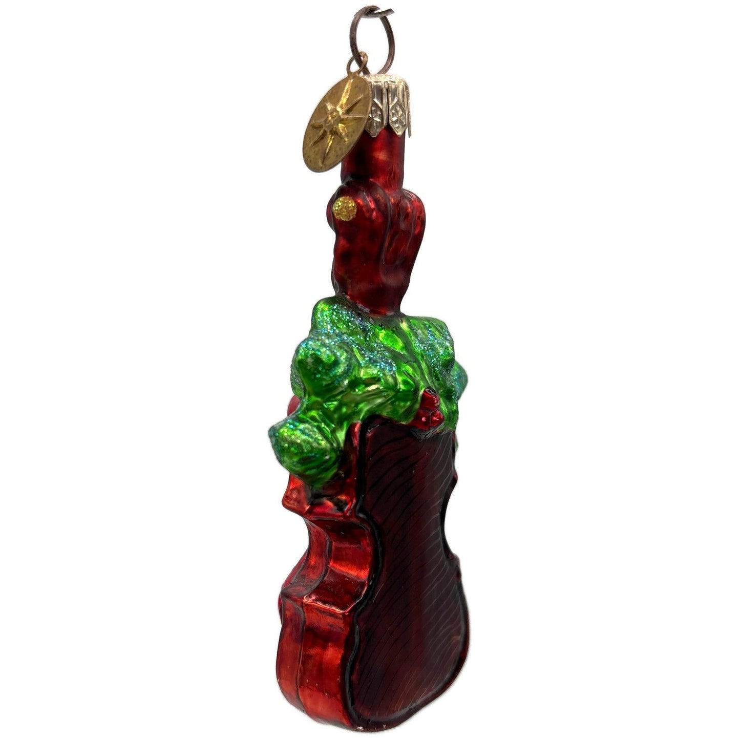 Christopher Radko Holiday Violin Gem Red Instrument Christmas Ornament 00-517-0
