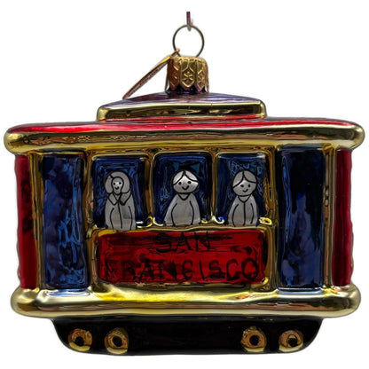 Landmark Creations Cable Car San Francisco California Christmas Tree Ornament